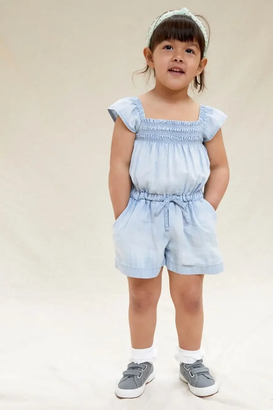 NWT Cloth & Stone Sweet Chambray Romper - 2T